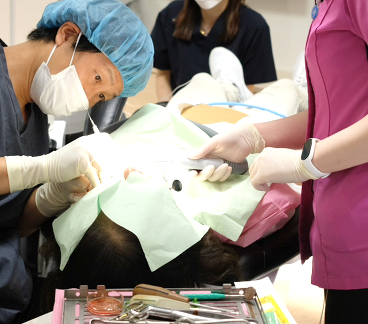 通常治療より「リラックス」寝たまま・安心治療